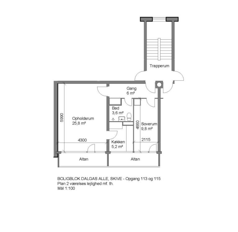 2-vær., Dalgas Alle