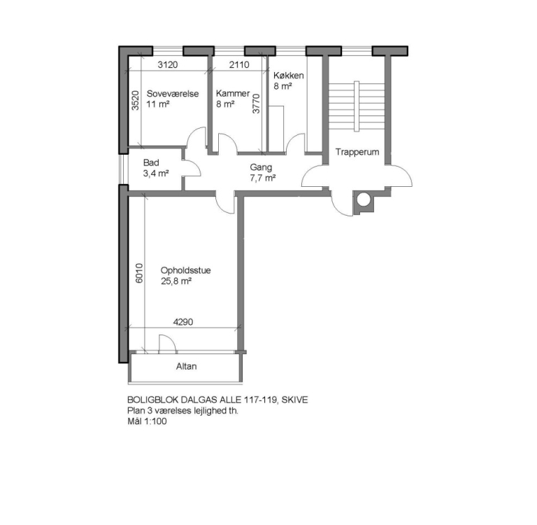3-vær., Dalgas Alle