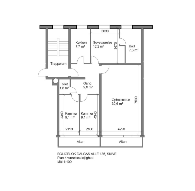 Flot 4-vær., Dalgas Alle