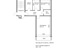 3-vær., Falkevej med egen terrasse